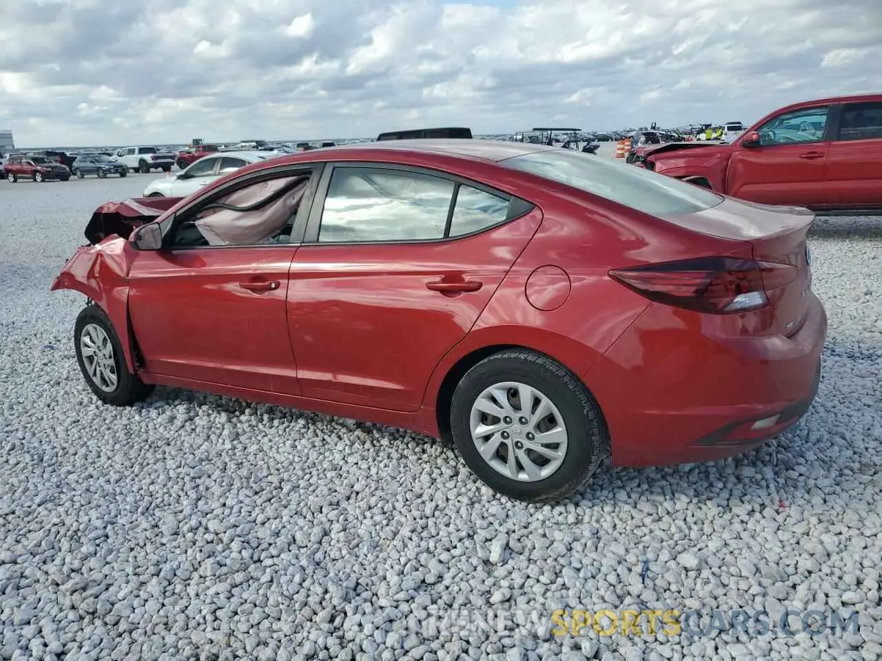 2 Photograph of a damaged car 5NPD74LFXLH520993 HYUNDAI ELANTRA 2020