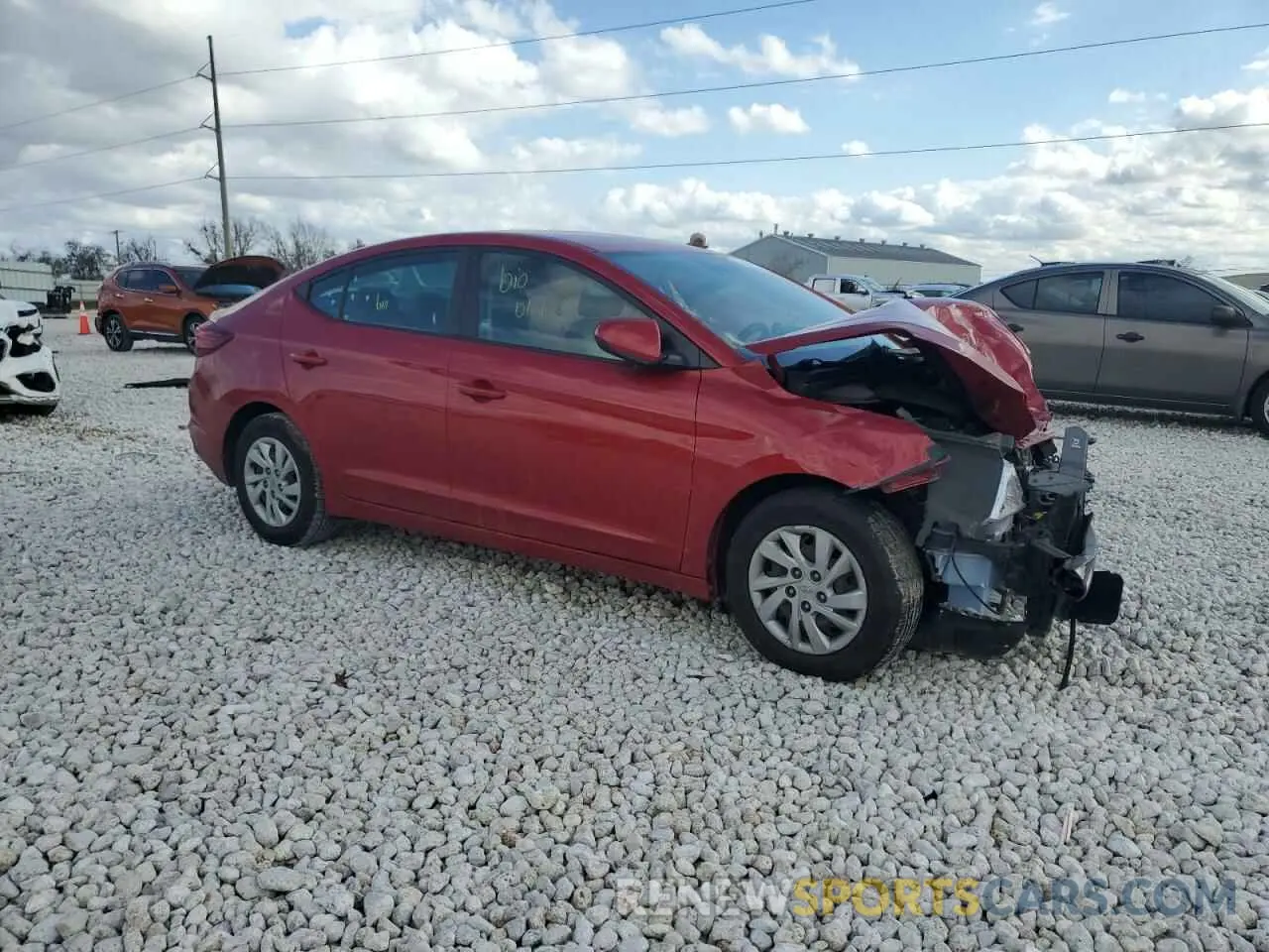 4 Photograph of a damaged car 5NPD74LFXLH520993 HYUNDAI ELANTRA 2020