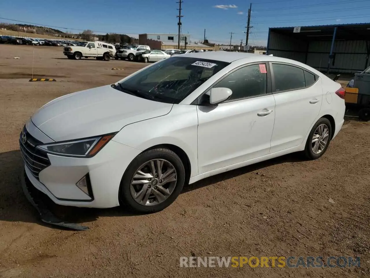 1 Photograph of a damaged car 5NPD84LF0LH515086 HYUNDAI ELANTRA 2020