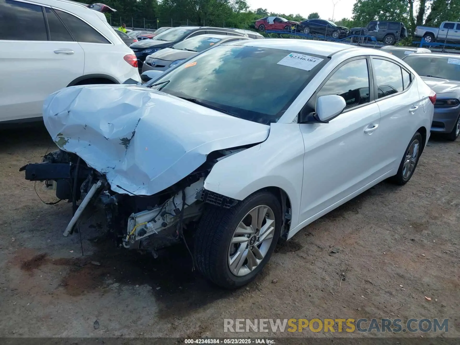 2 Photograph of a damaged car 5NPD84LF0LH515492 HYUNDAI ELANTRA 2020