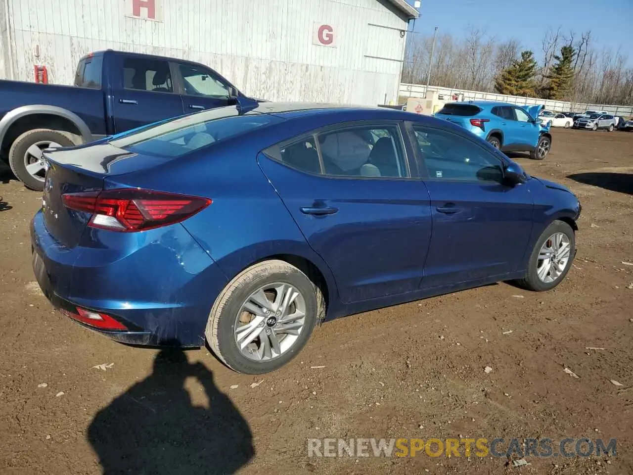 3 Photograph of a damaged car 5NPD84LF0LH541672 HYUNDAI ELANTRA 2020