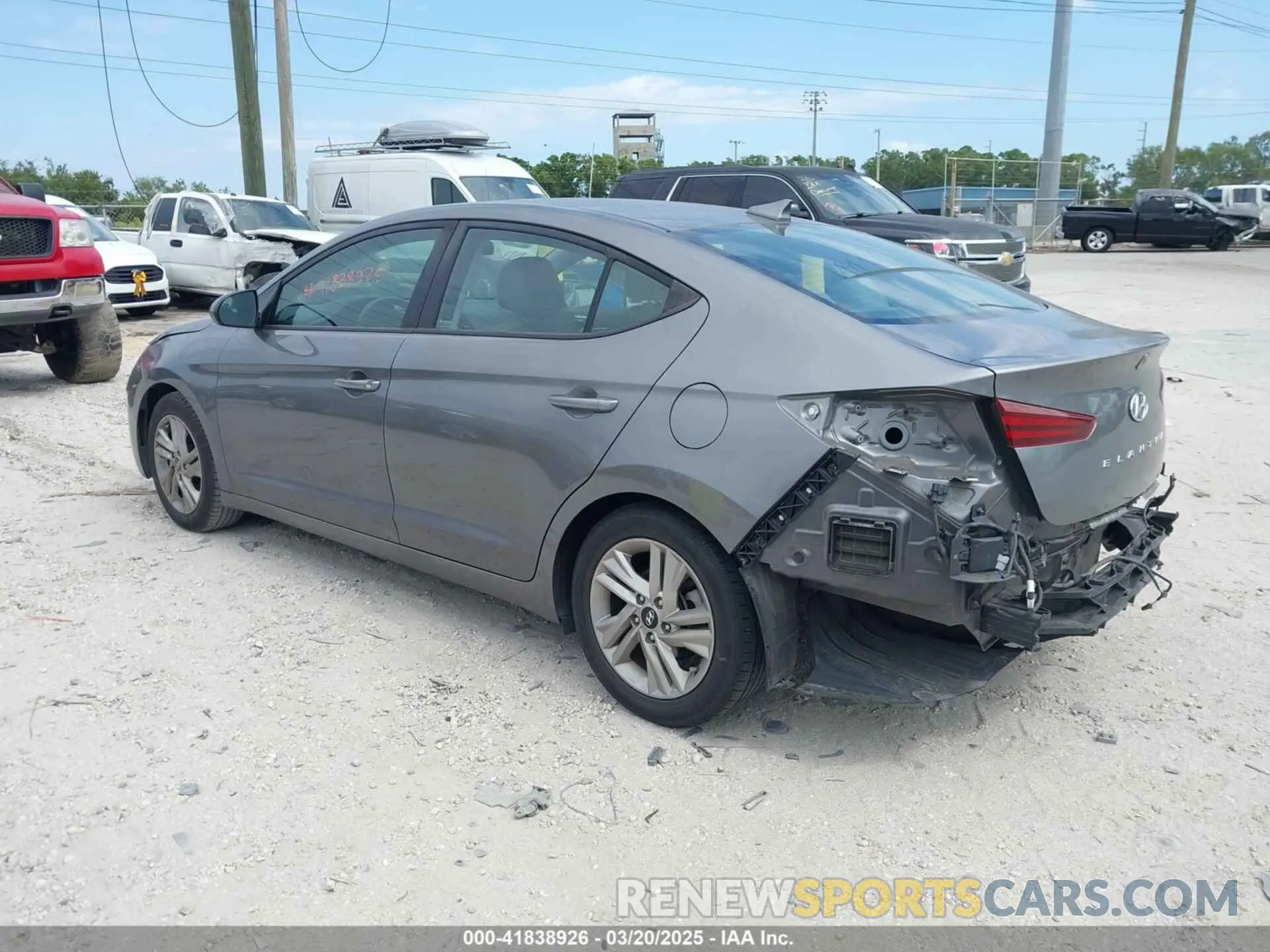 3 Photograph of a damaged car 5NPD84LF0LH544040 HYUNDAI ELANTRA 2020