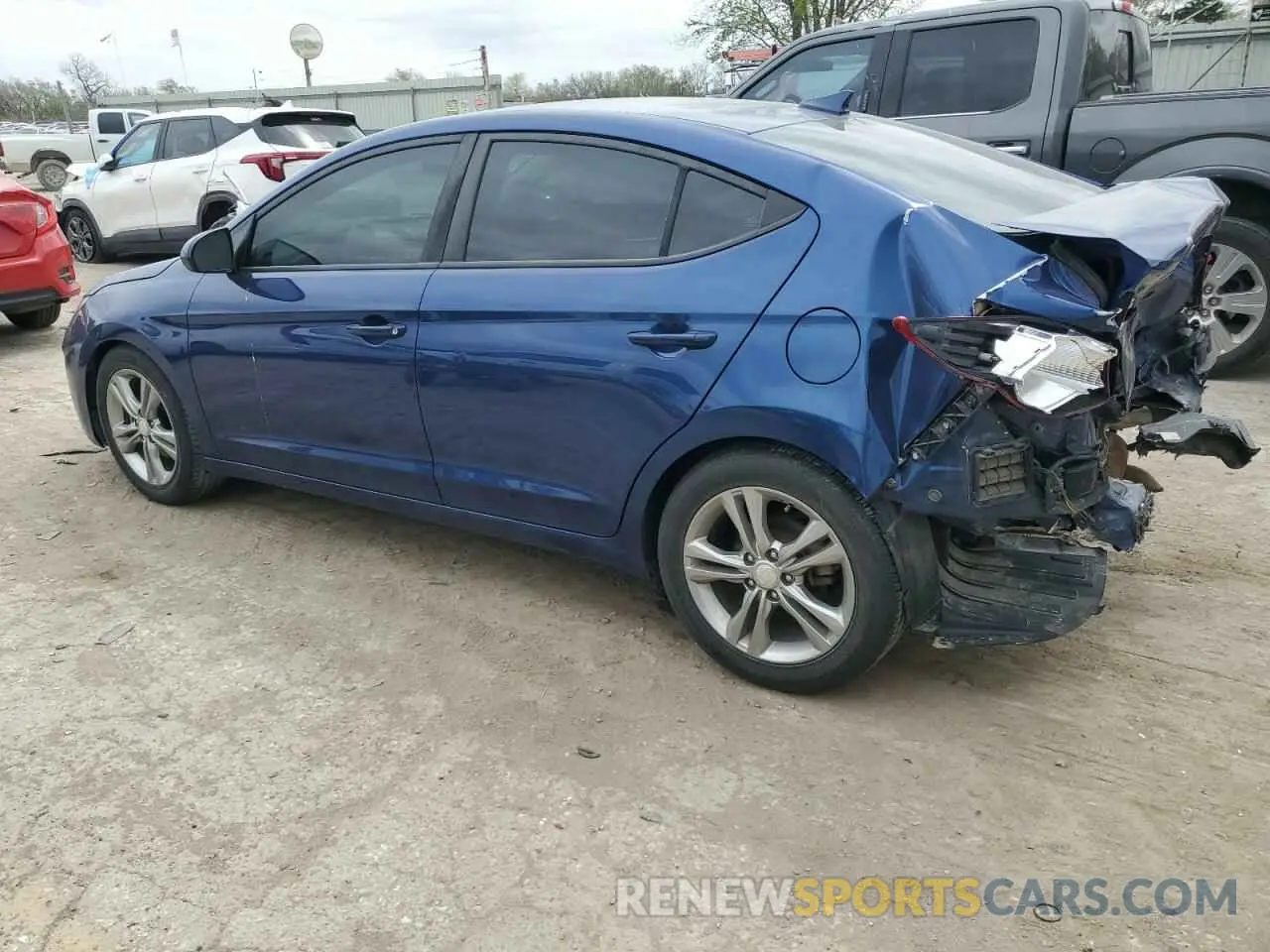 2 Photograph of a damaged car 5NPD84LF0LH553823 HYUNDAI ELANTRA 2020