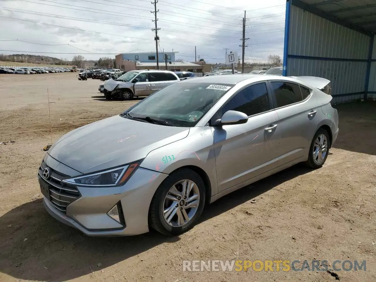1 Photograph of a damaged car 5NPD84LF0LH573618 HYUNDAI ELANTRA 2020