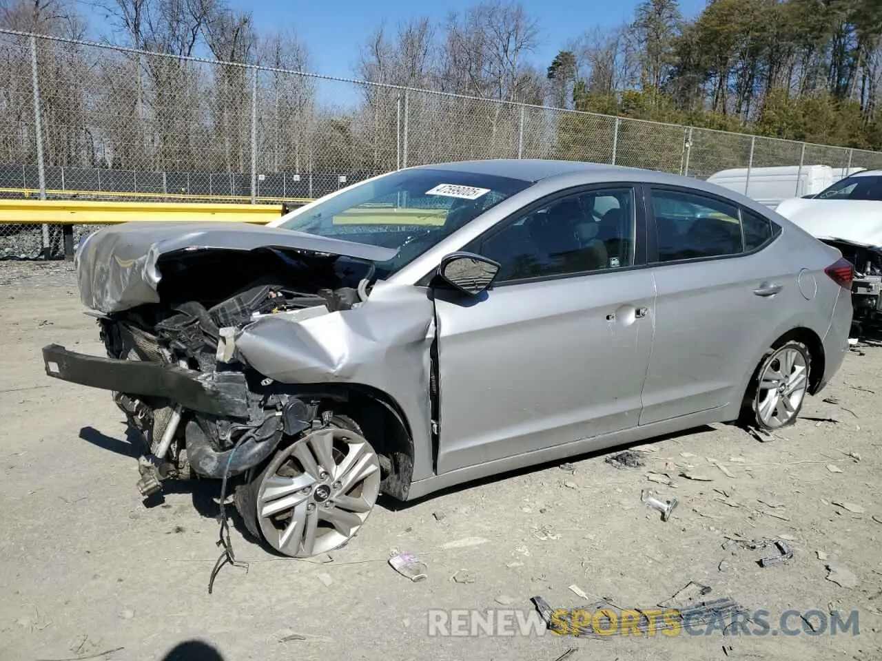1 Photograph of a damaged car 5NPD84LF0LH586403 HYUNDAI ELANTRA 2020