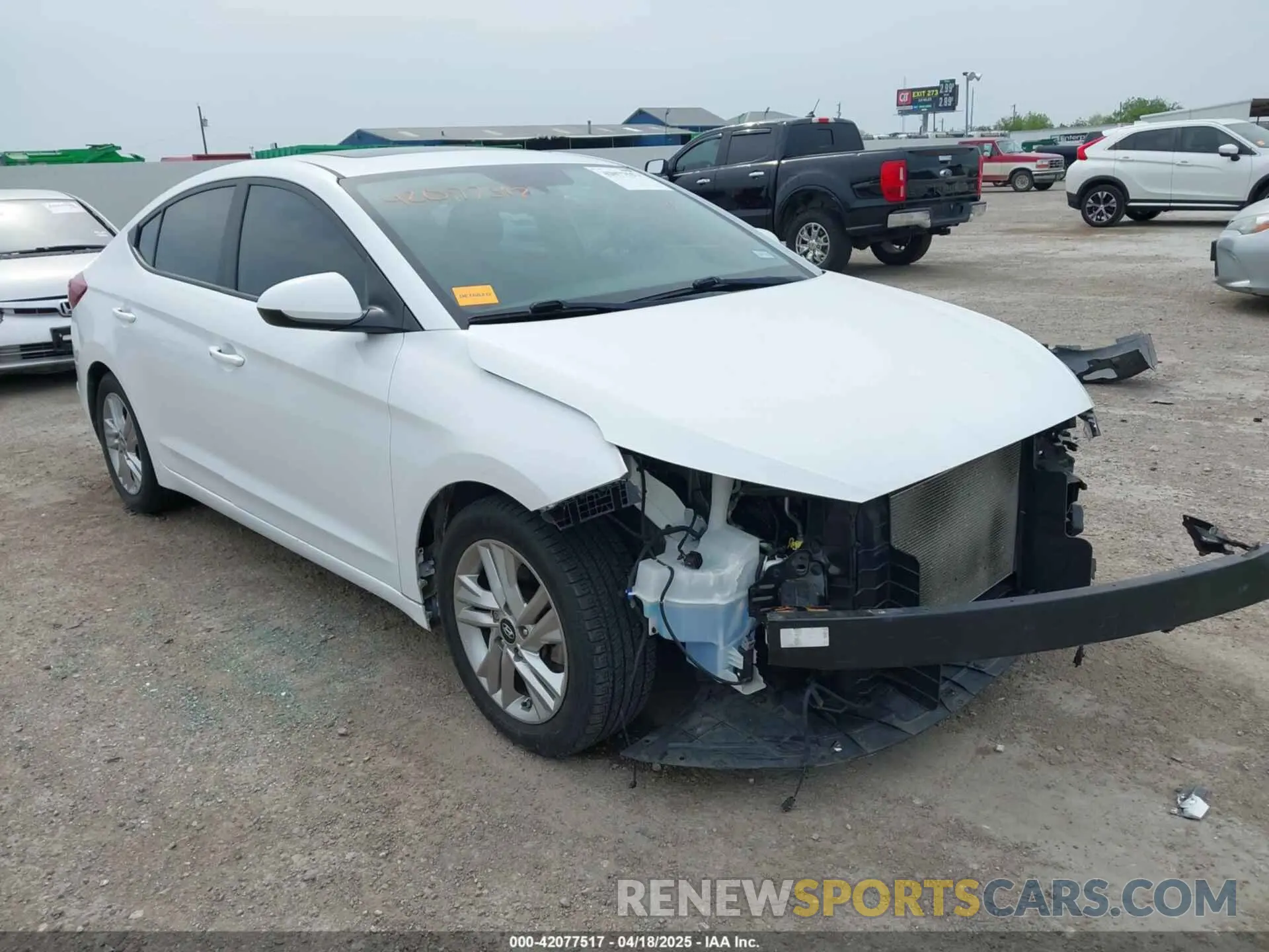 1 Photograph of a damaged car 5NPD84LF0LH603121 HYUNDAI ELANTRA 2020