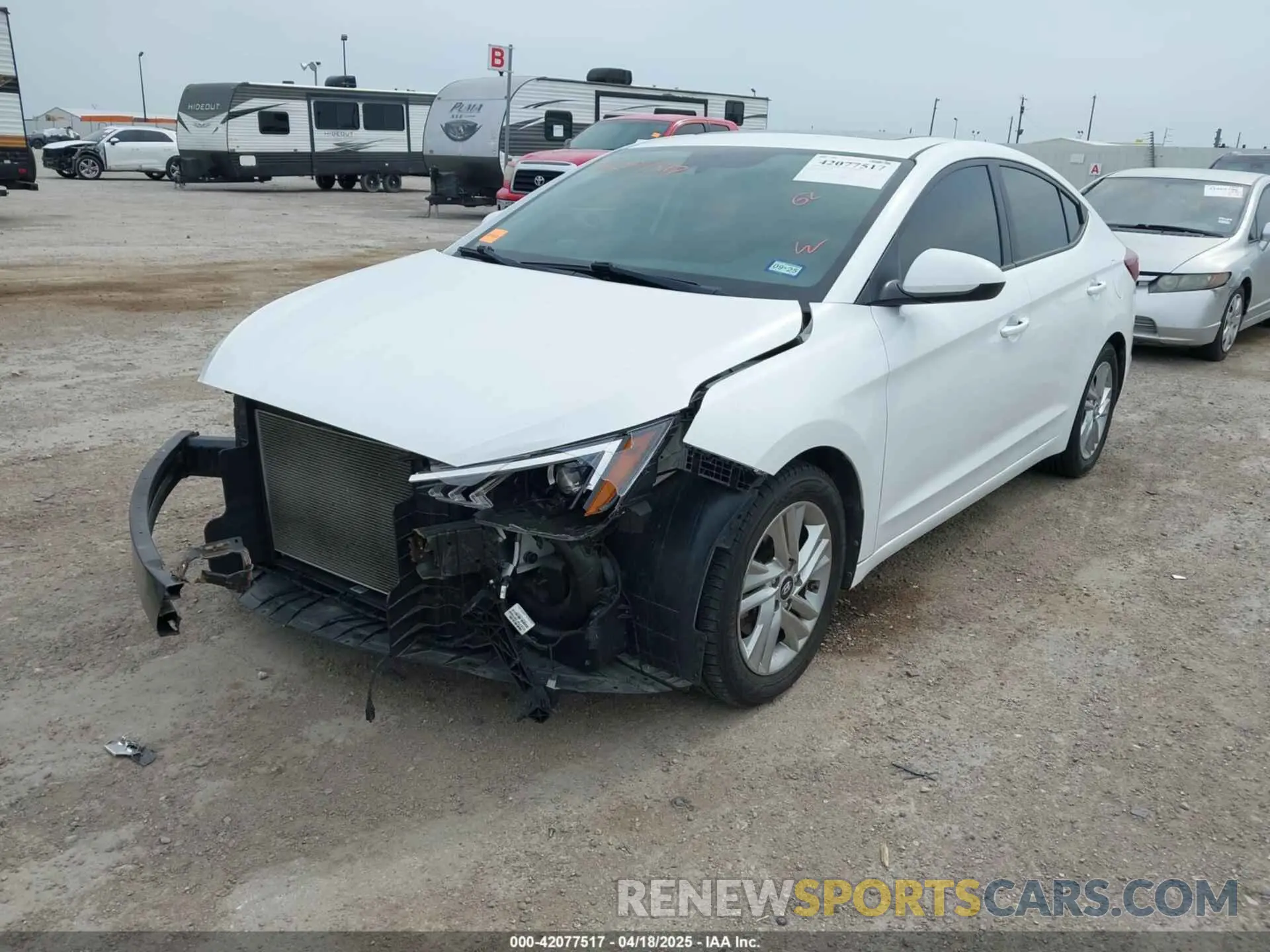 2 Photograph of a damaged car 5NPD84LF0LH603121 HYUNDAI ELANTRA 2020