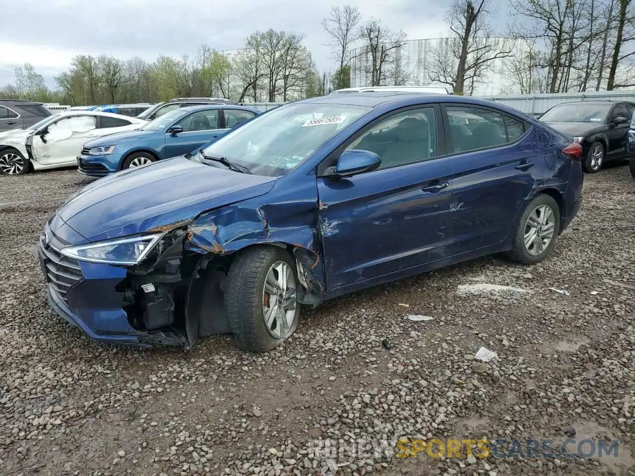 1 Photograph of a damaged car 5NPD84LF0LH616337 HYUNDAI ELANTRA 2020