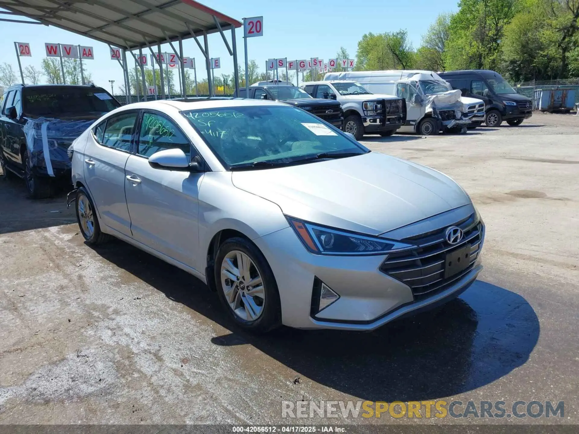 1 Photograph of a damaged car 5NPD84LF1LH499853 HYUNDAI ELANTRA 2020