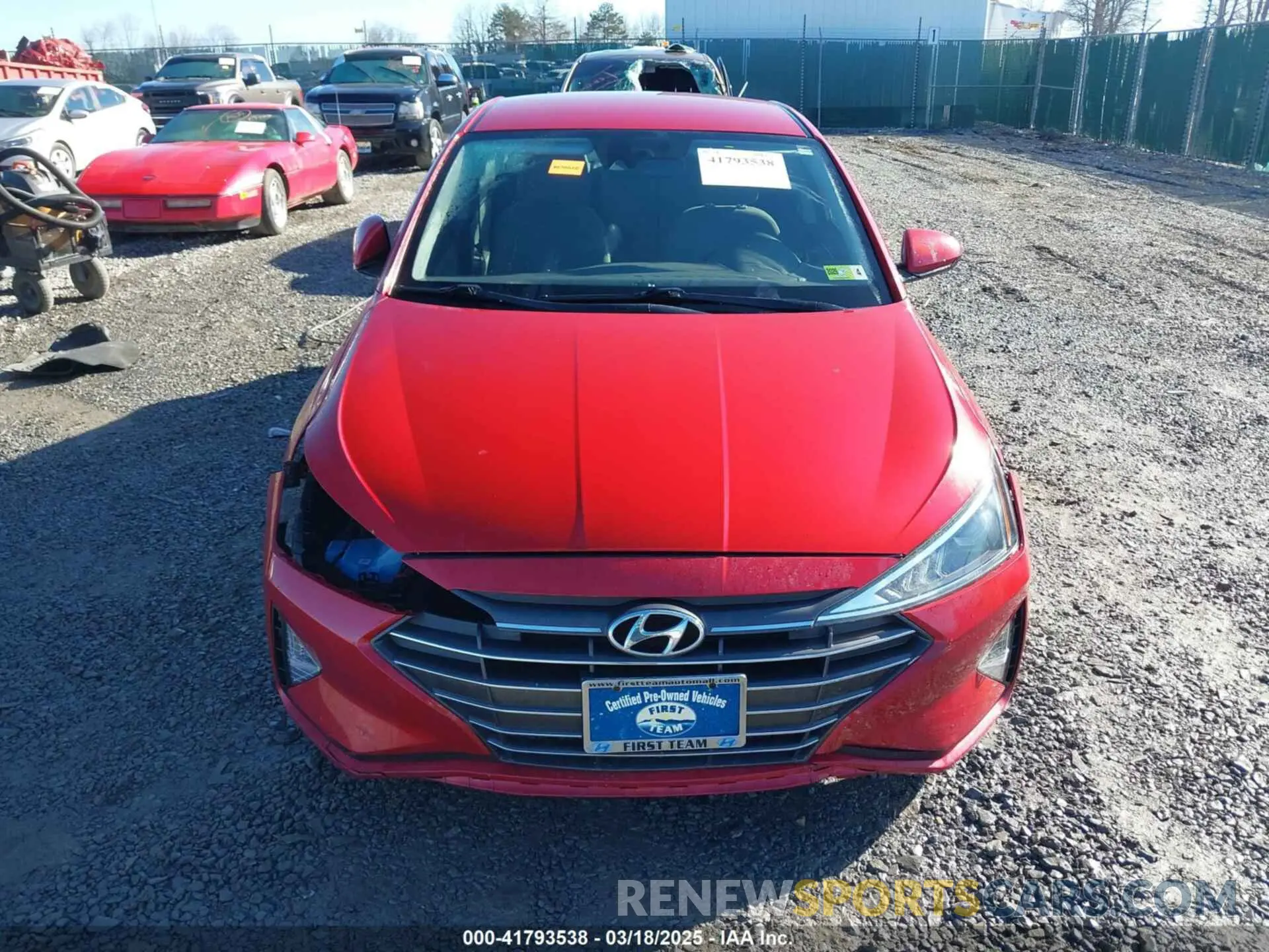 13 Photograph of a damaged car 5NPD84LF1LH505585 HYUNDAI ELANTRA 2020