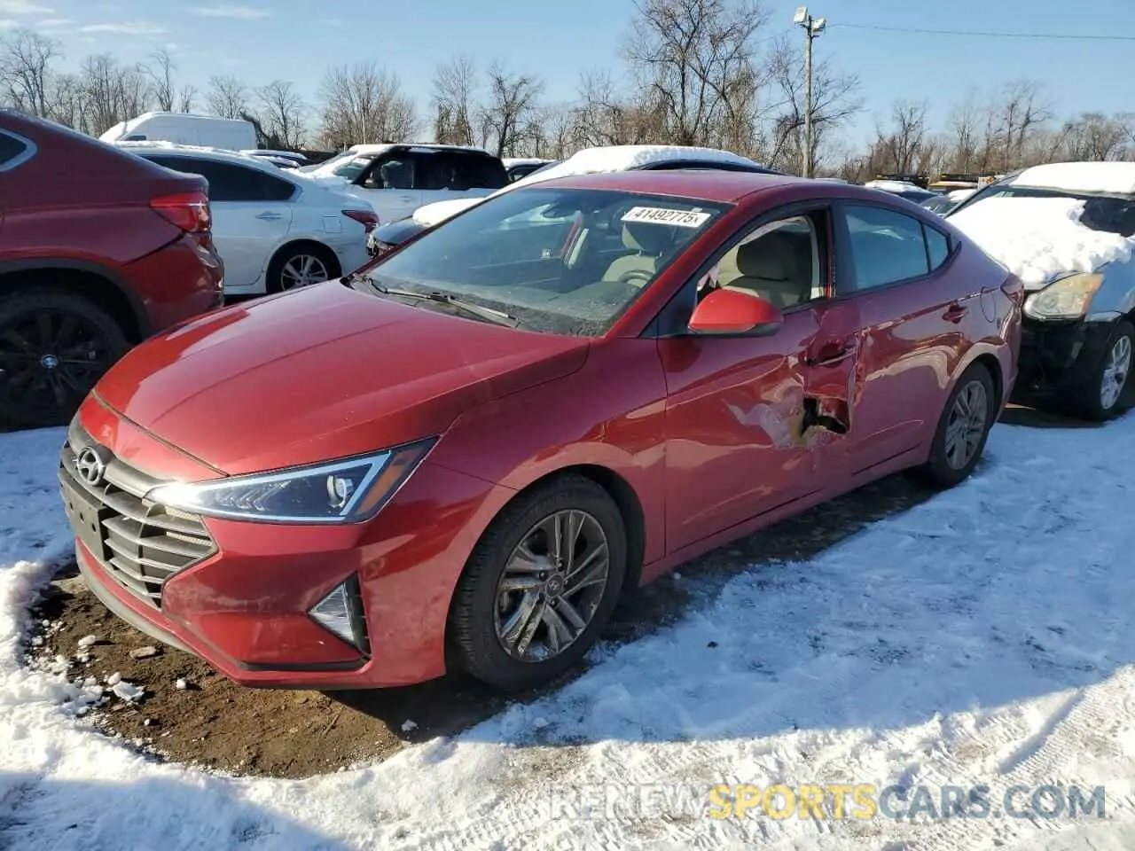 1 Photograph of a damaged car 5NPD84LF1LH523942 HYUNDAI ELANTRA 2020