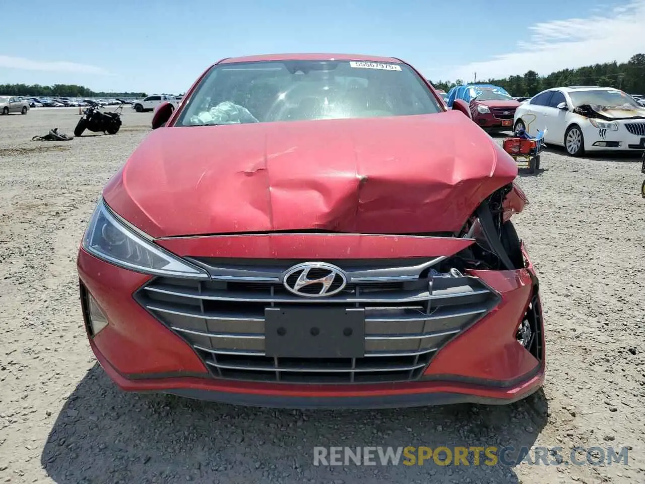 5 Photograph of a damaged car 5NPD84LF1LH581405 HYUNDAI ELANTRA 2020
