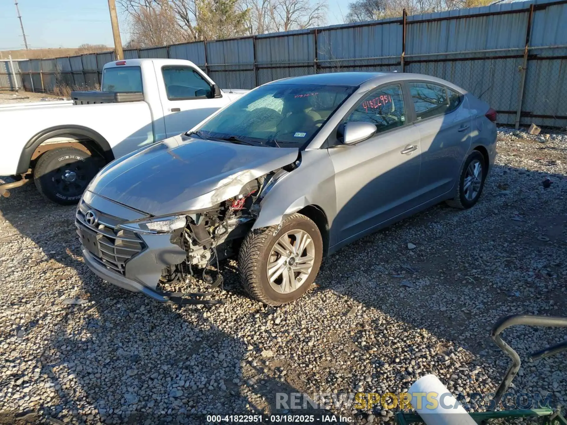 2 Photograph of a damaged car 5NPD84LF1LH583851 HYUNDAI ELANTRA 2020