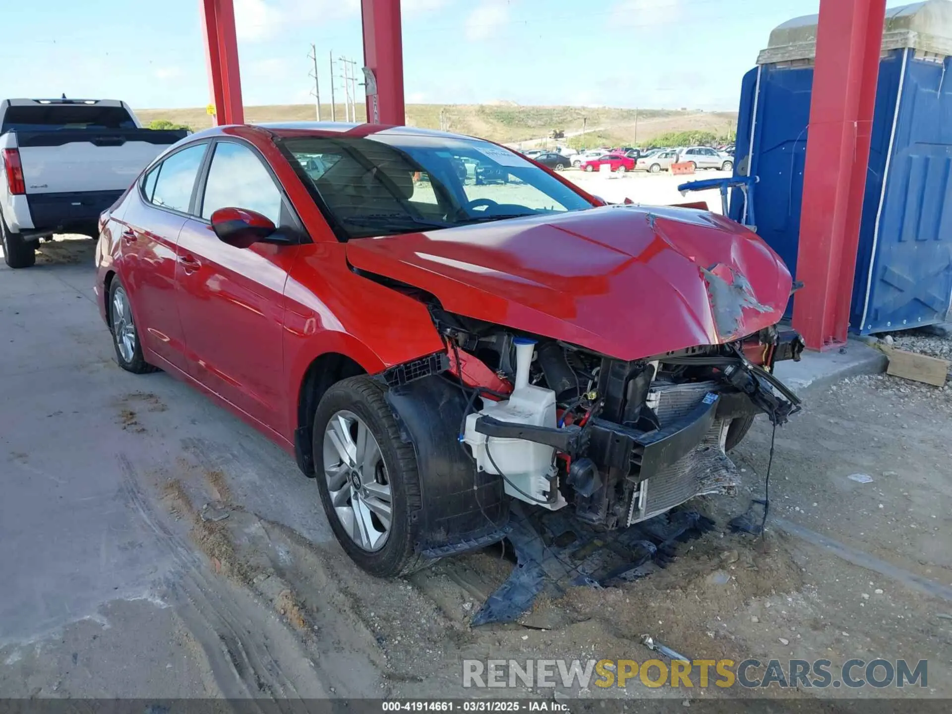 1 Photograph of a damaged car 5NPD84LF1LH596485 HYUNDAI ELANTRA 2020