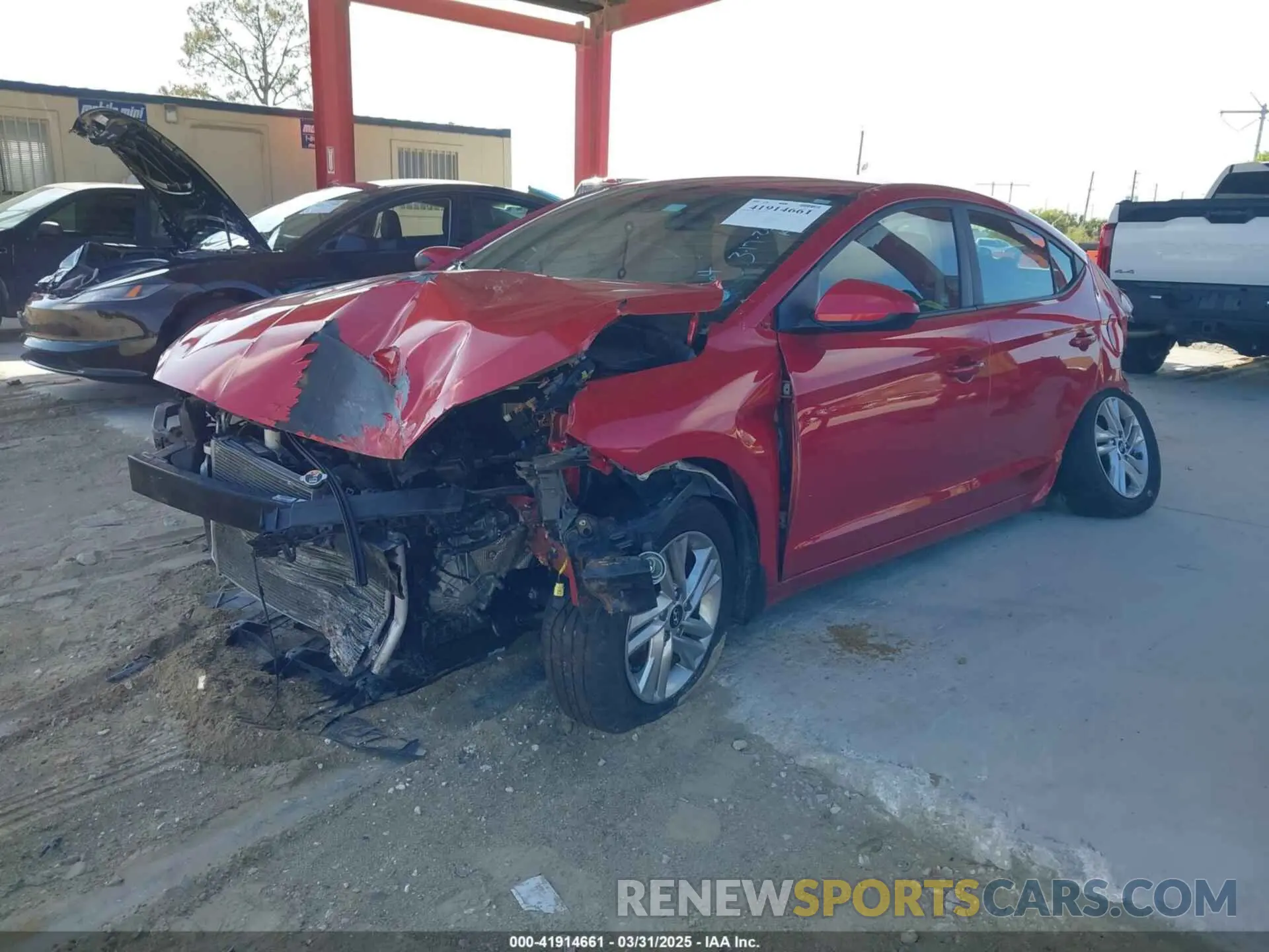 2 Photograph of a damaged car 5NPD84LF1LH596485 HYUNDAI ELANTRA 2020