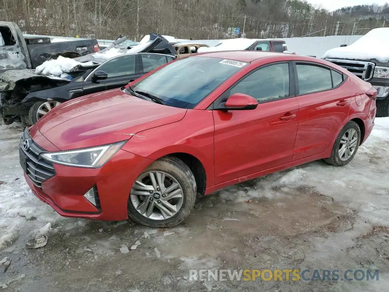 1 Photograph of a damaged car 5NPD84LF1LH620445 HYUNDAI ELANTRA 2020