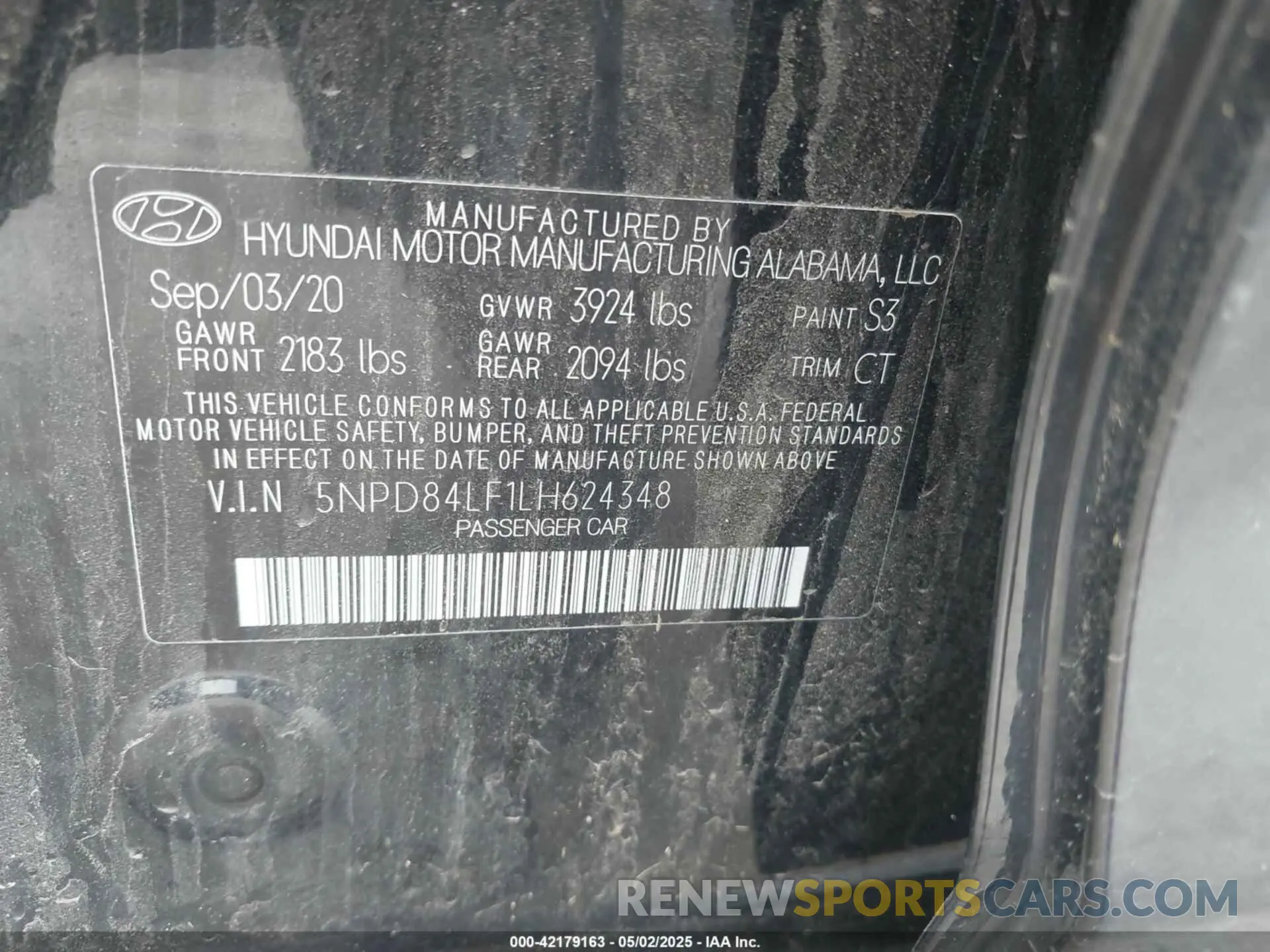 9 Photograph of a damaged car 5NPD84LF1LH624348 HYUNDAI ELANTRA 2020