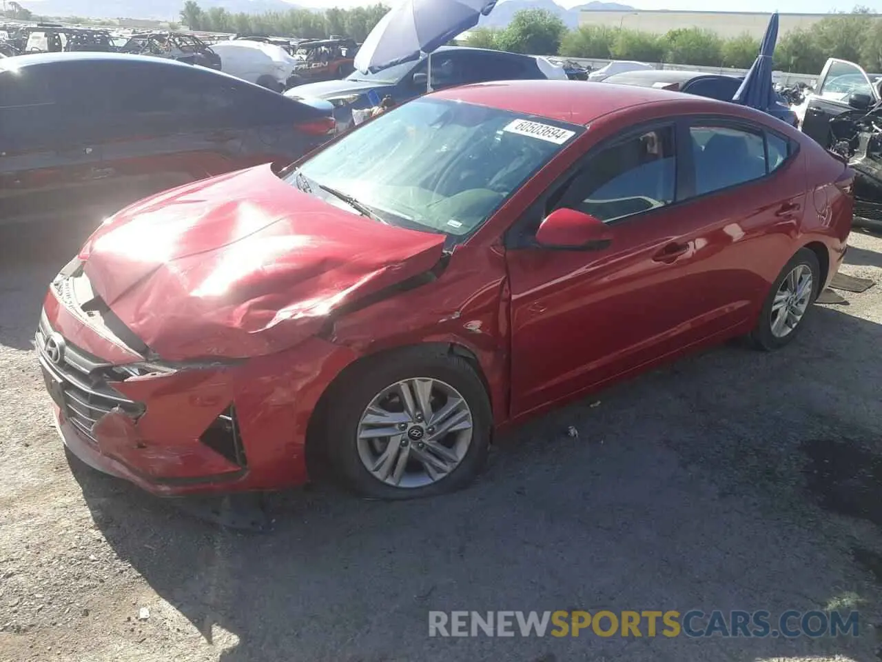 1 Photograph of a damaged car 5NPD84LF2LH534089 HYUNDAI ELANTRA 2020