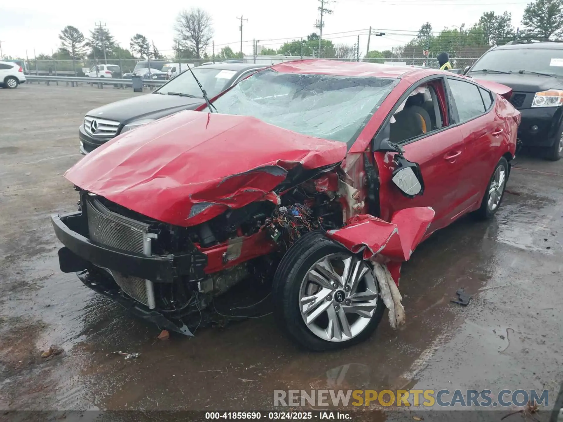 2 Photograph of a damaged car 5NPD84LF2LH582319 HYUNDAI ELANTRA 2020