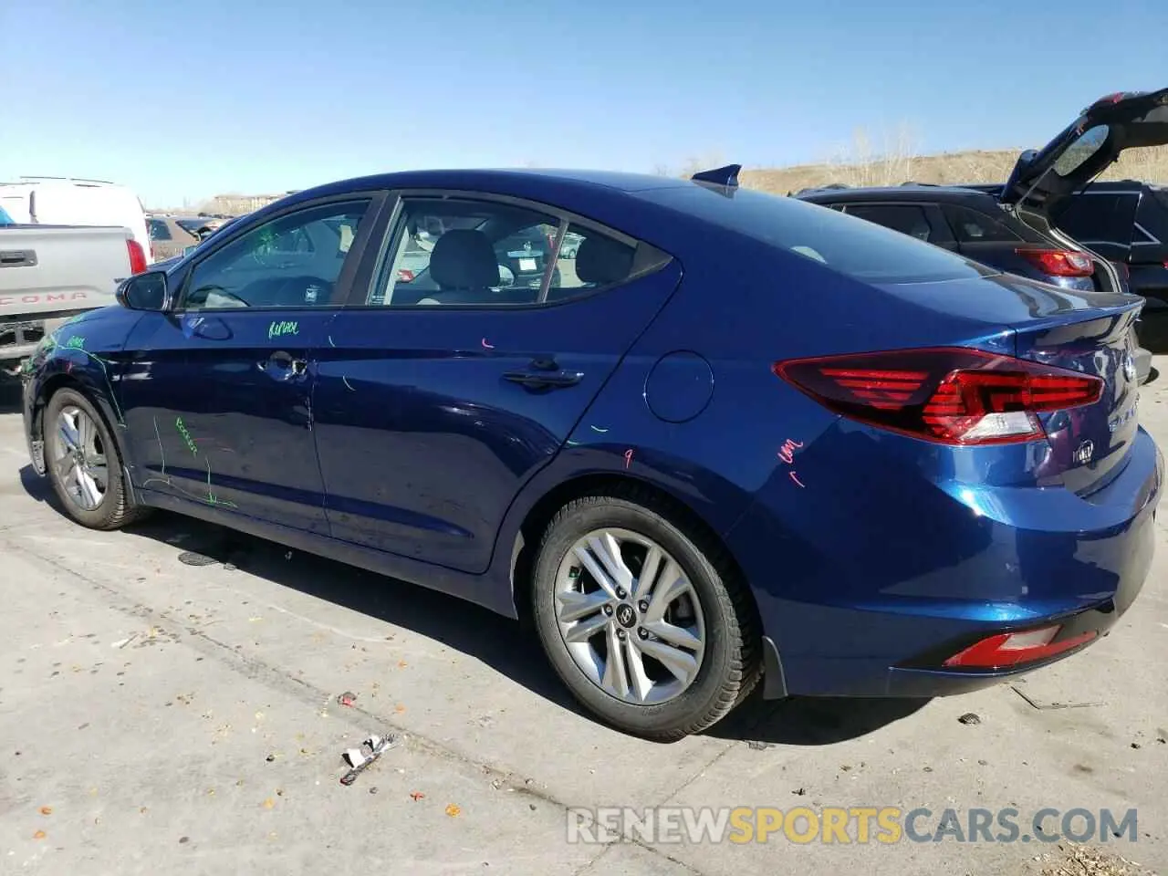2 Photograph of a damaged car 5NPD84LF2LH595040 HYUNDAI ELANTRA 2020