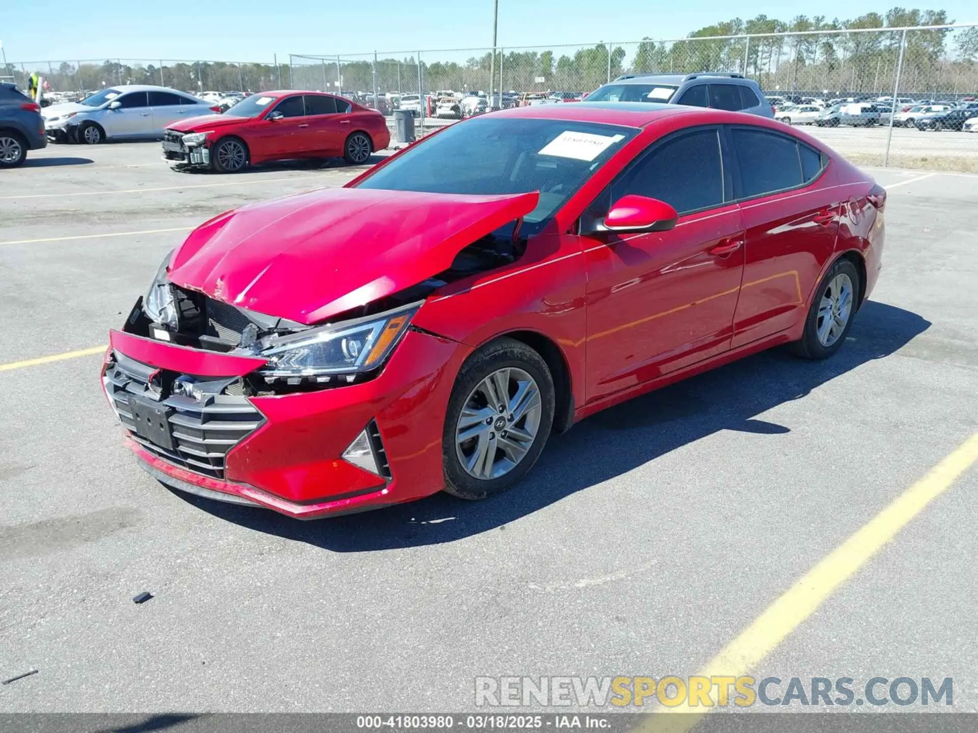 2 Photograph of a damaged car 5NPD84LF2LH614637 HYUNDAI ELANTRA 2020