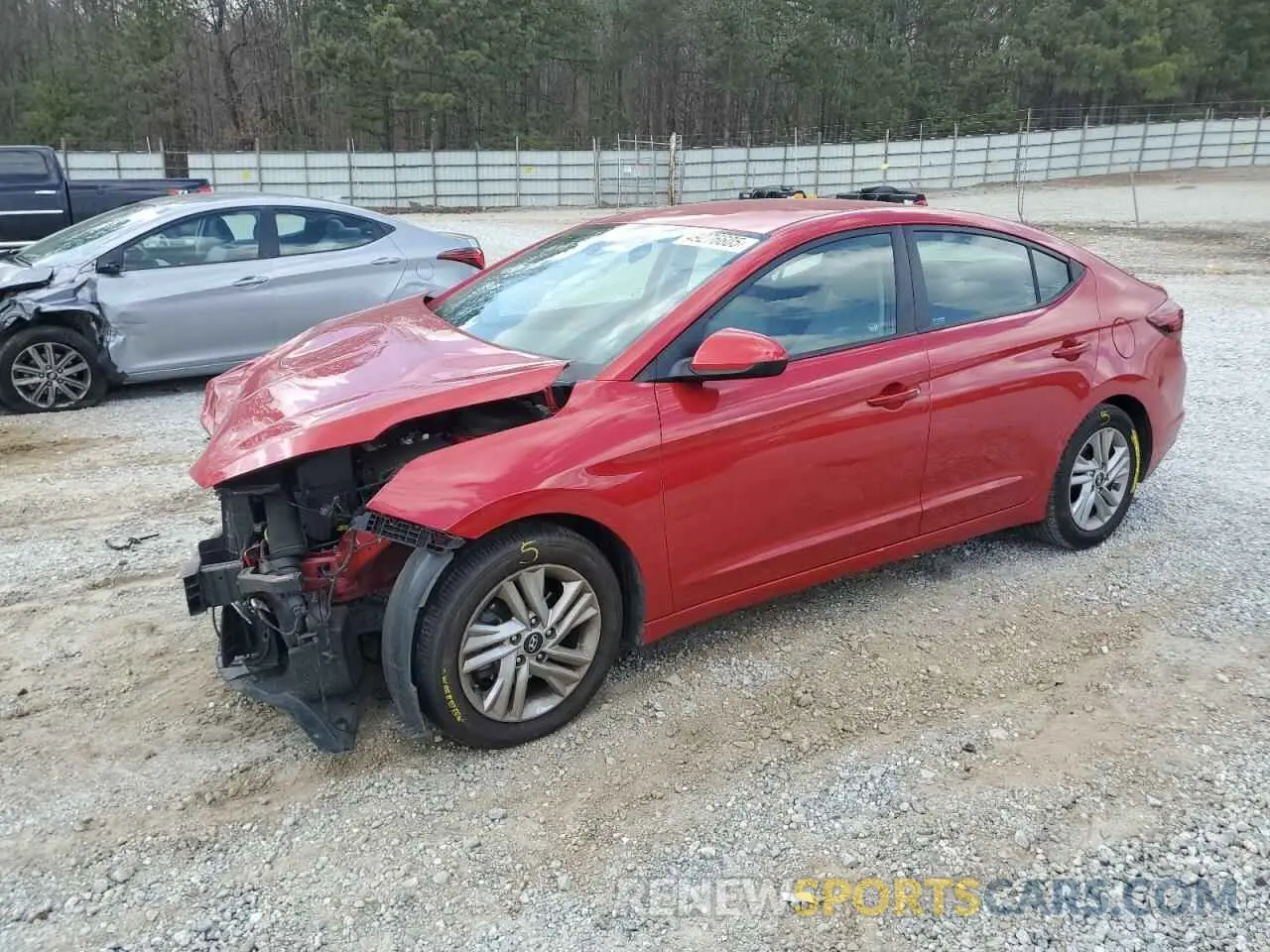 1 Photograph of a damaged car 5NPD84LF2LH623869 HYUNDAI ELANTRA 2020