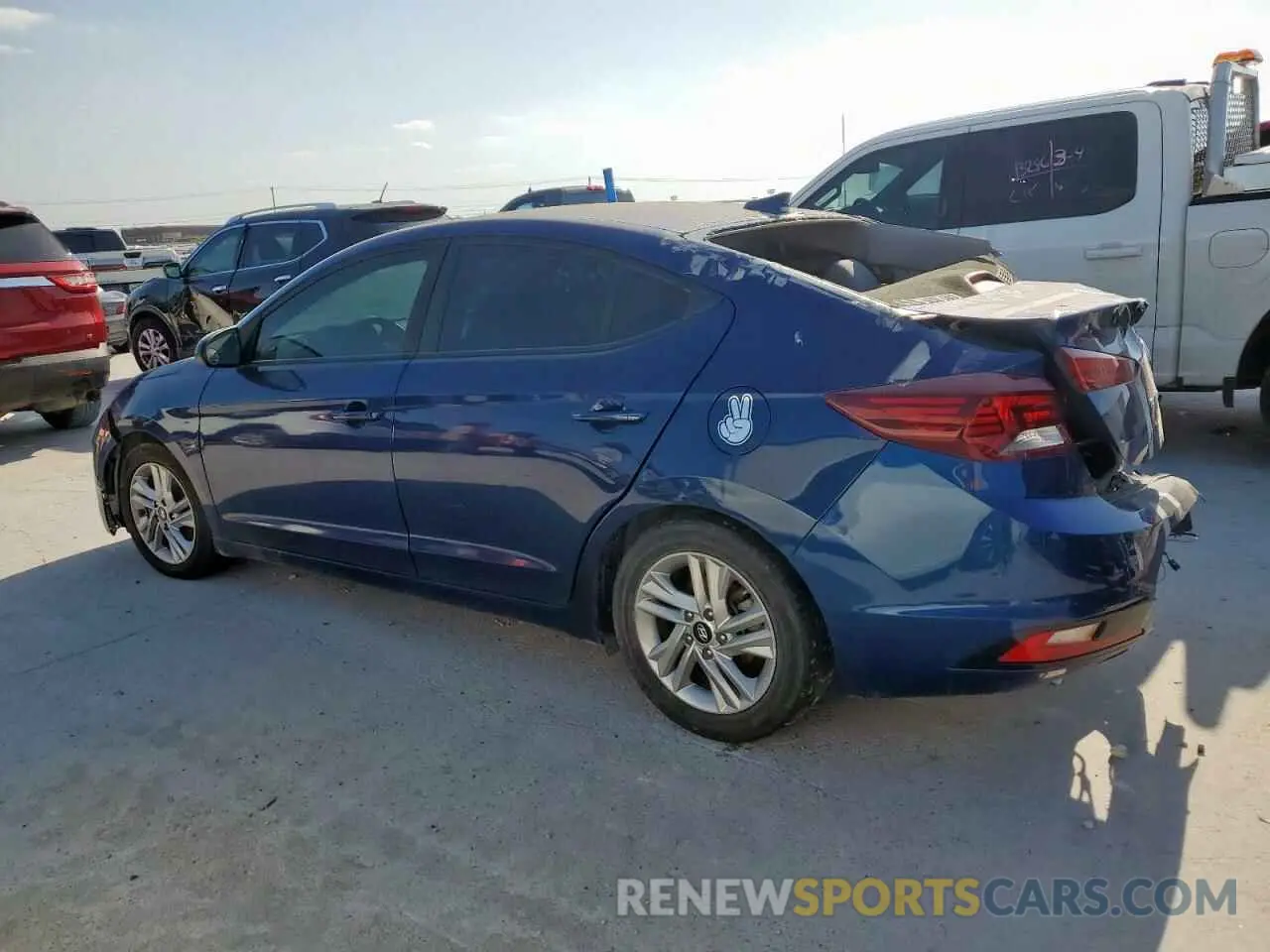 2 Photograph of a damaged car 5NPD84LF2LH631065 HYUNDAI ELANTRA 2020