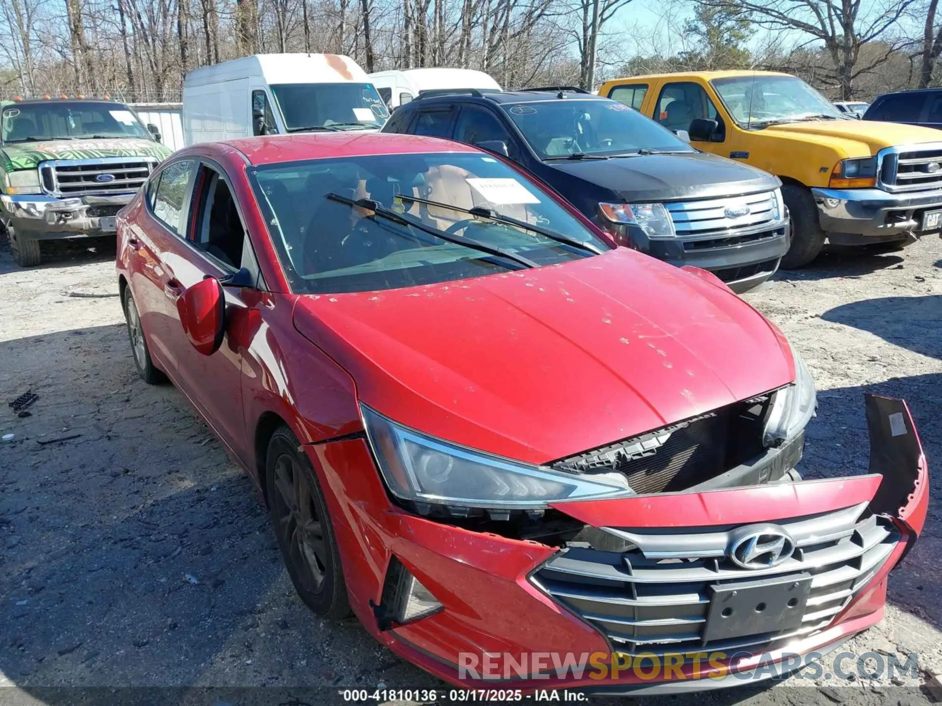 1 Photograph of a damaged car 5NPD84LF3LH538619 HYUNDAI ELANTRA 2020