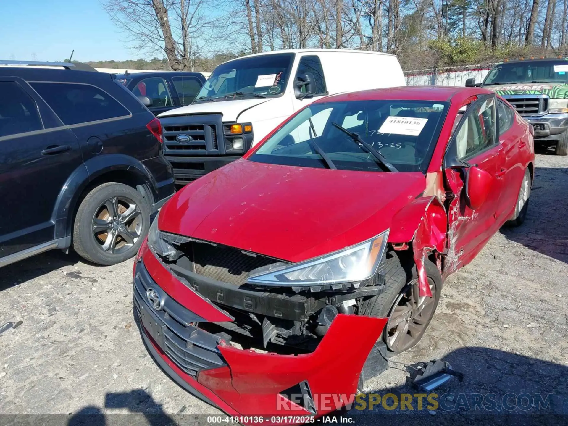 2 Photograph of a damaged car 5NPD84LF3LH538619 HYUNDAI ELANTRA 2020