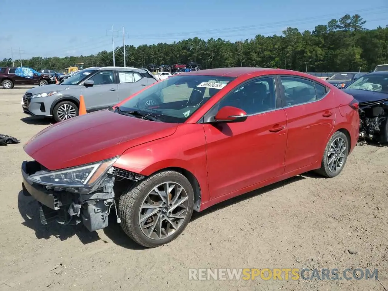 1 Photograph of a damaged car 5NPD84LF3LH573807 HYUNDAI ELANTRA 2020