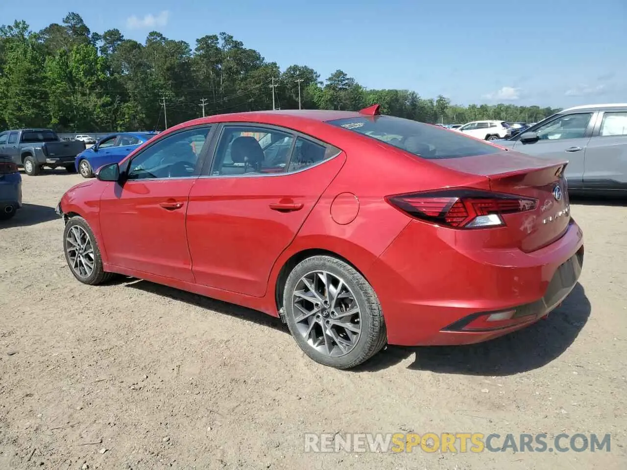 2 Photograph of a damaged car 5NPD84LF3LH573807 HYUNDAI ELANTRA 2020