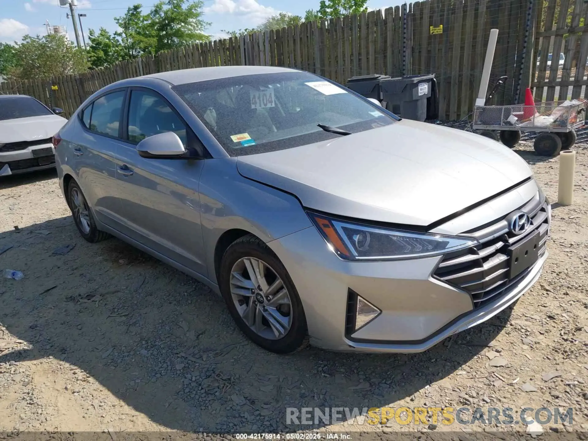 1 Photograph of a damaged car 5NPD84LF3LH581034 HYUNDAI ELANTRA 2020