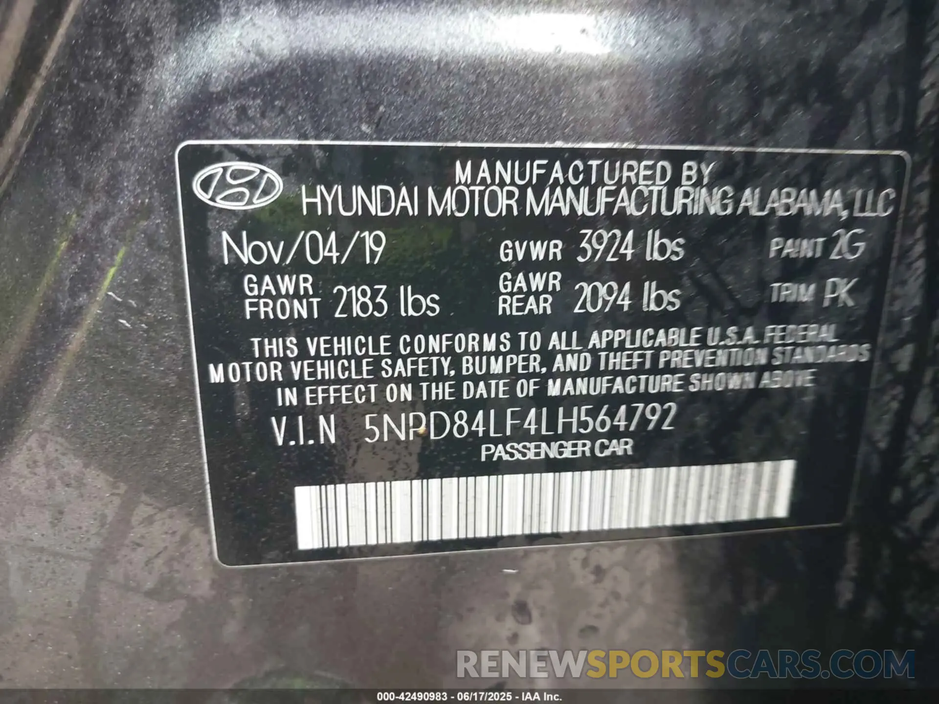 9 Photograph of a damaged car 5NPD84LF4LH564792 HYUNDAI ELANTRA 2020