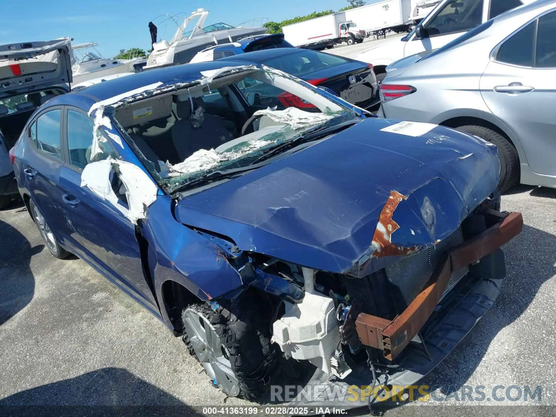 1 Photograph of a damaged car 5NPD84LF4LH567238 HYUNDAI ELANTRA 2020