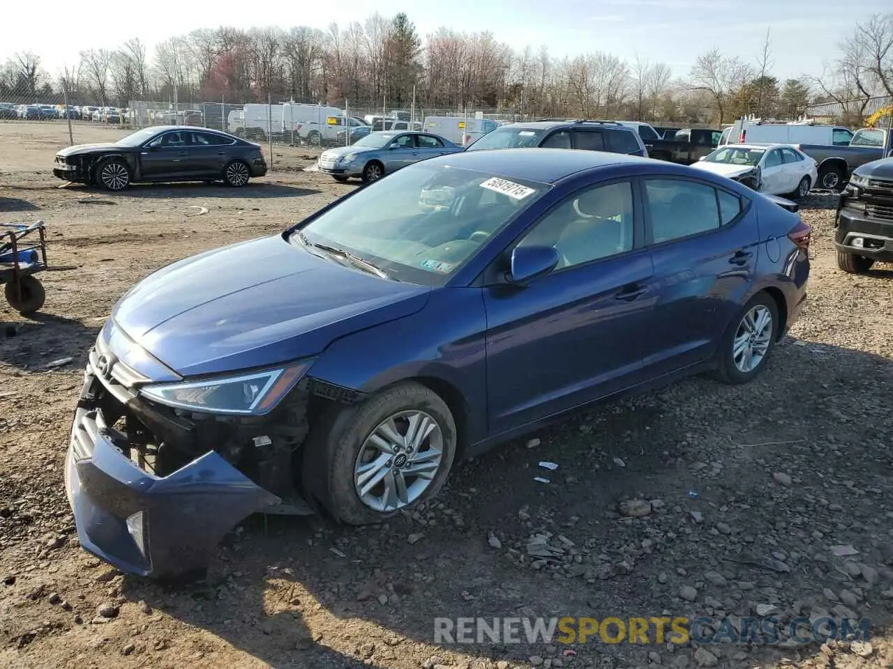 1 Photograph of a damaged car 5NPD84LF4LH631083 HYUNDAI ELANTRA 2020