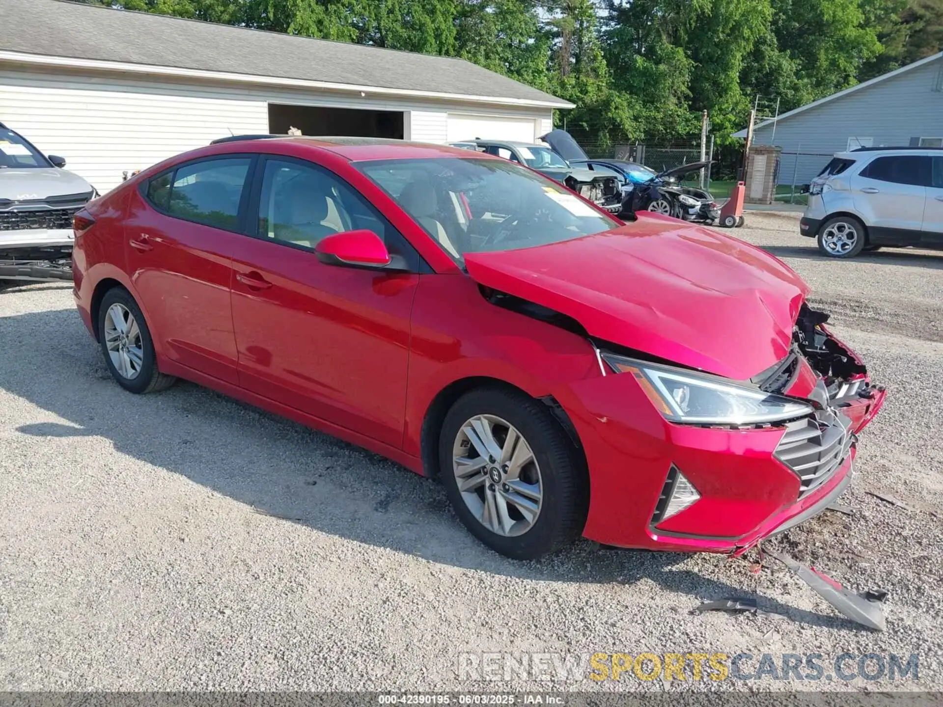 1 Photograph of a damaged car 5NPD84LF4LH632847 HYUNDAI ELANTRA 2020