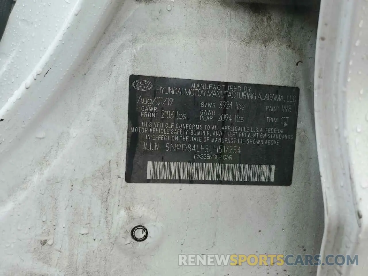 13 Photograph of a damaged car 5NPD84LF5LH517254 HYUNDAI ELANTRA 2020
