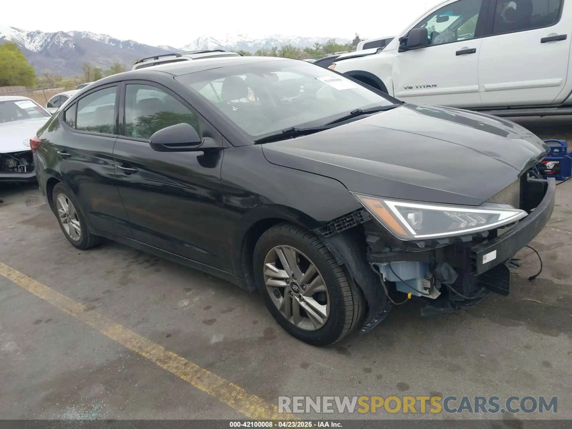 1 Photograph of a damaged car 5NPD84LF5LH519747 HYUNDAI ELANTRA 2020