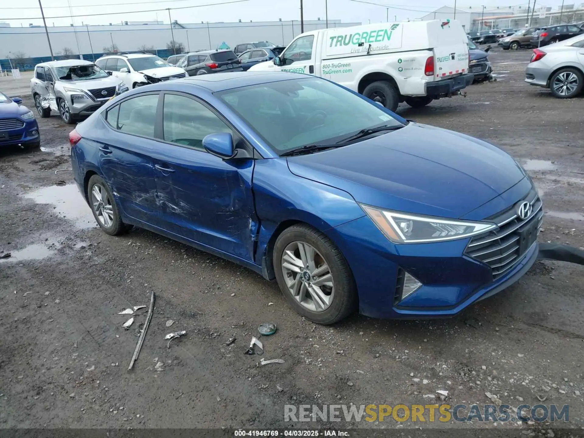 1 Photograph of a damaged car 5NPD84LF5LH540856 HYUNDAI ELANTRA 2020