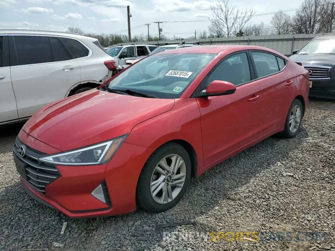 1 Photograph of a damaged car 5NPD84LF5LH551758 HYUNDAI ELANTRA 2020