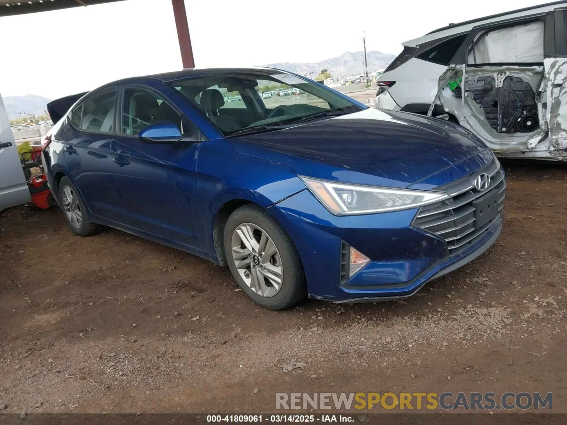 1 Photograph of a damaged car 5NPD84LF5LH561643 HYUNDAI ELANTRA 2020
