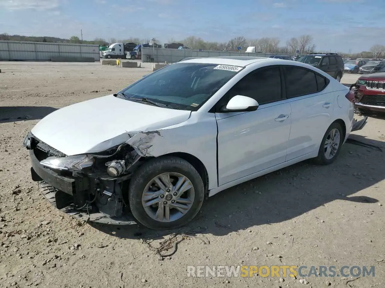 1 Photograph of a damaged car 5NPD84LF5LH586218 HYUNDAI ELANTRA 2020