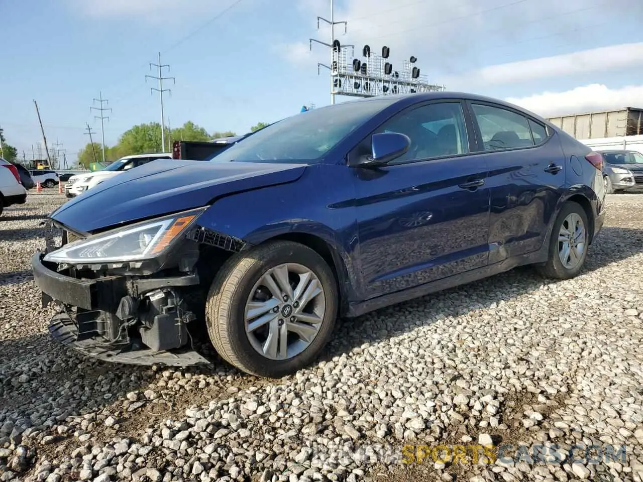 1 Photograph of a damaged car 5NPD84LF5LH593007 HYUNDAI ELANTRA 2020