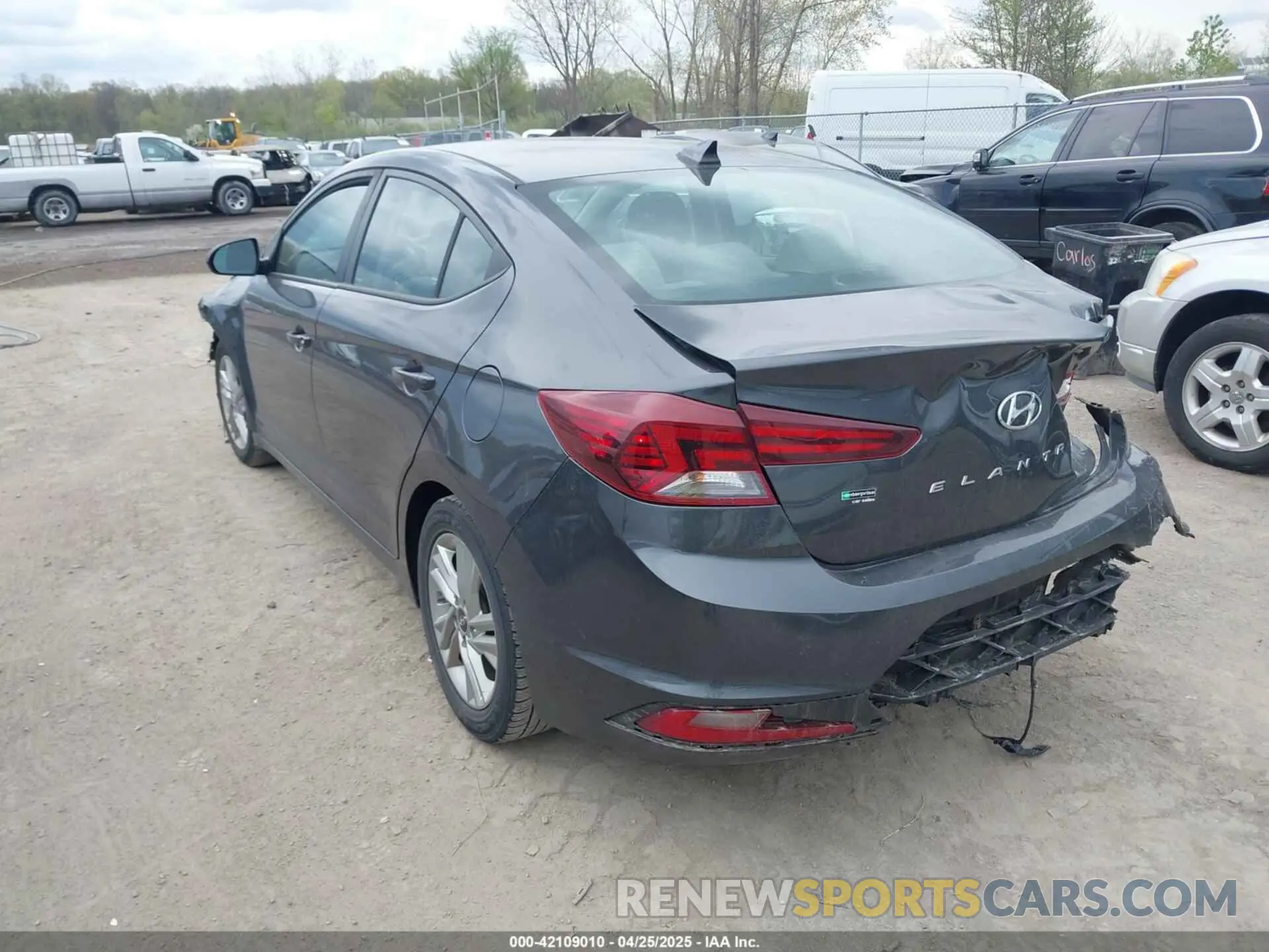 3 Photograph of a damaged car 5NPD84LF5LH628838 HYUNDAI ELANTRA 2020