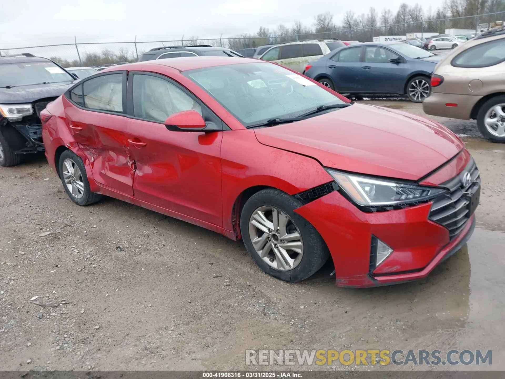 1 Photograph of a damaged car 5NPD84LF6LH507770 HYUNDAI ELANTRA 2020