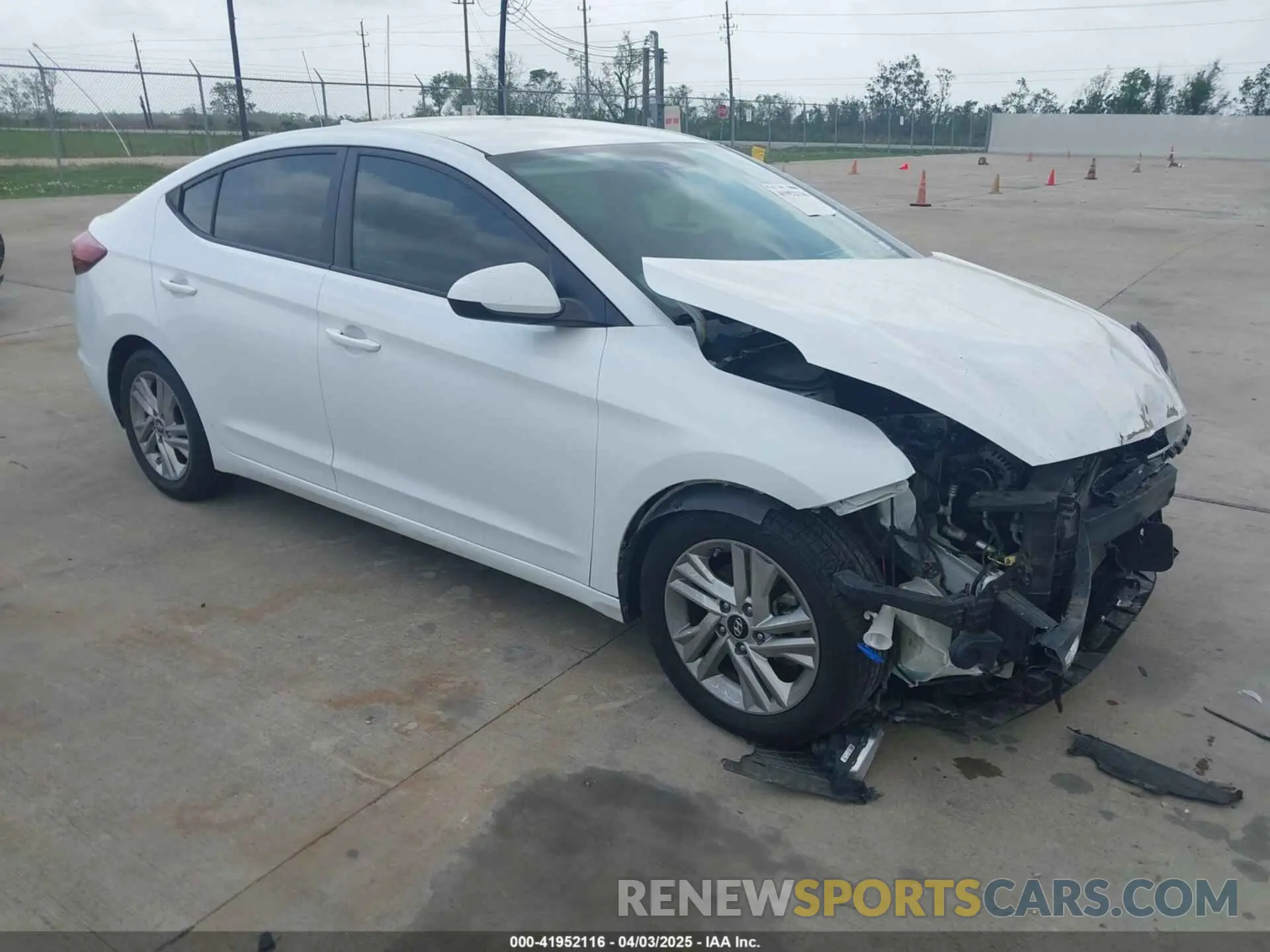 1 Photograph of a damaged car 5NPD84LF6LH547234 HYUNDAI ELANTRA 2020