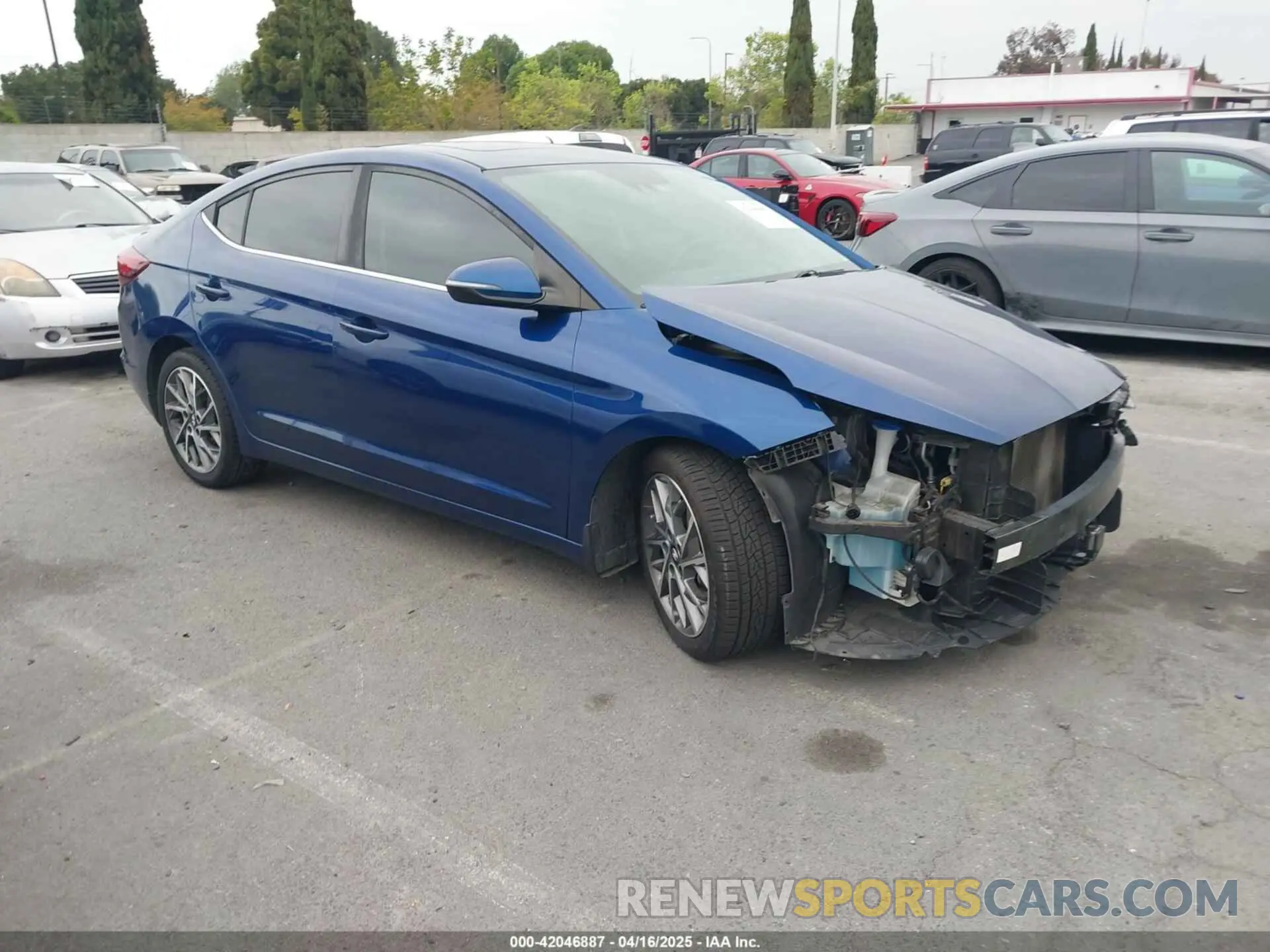 1 Photograph of a damaged car 5NPD84LF6LH549646 HYUNDAI ELANTRA 2020