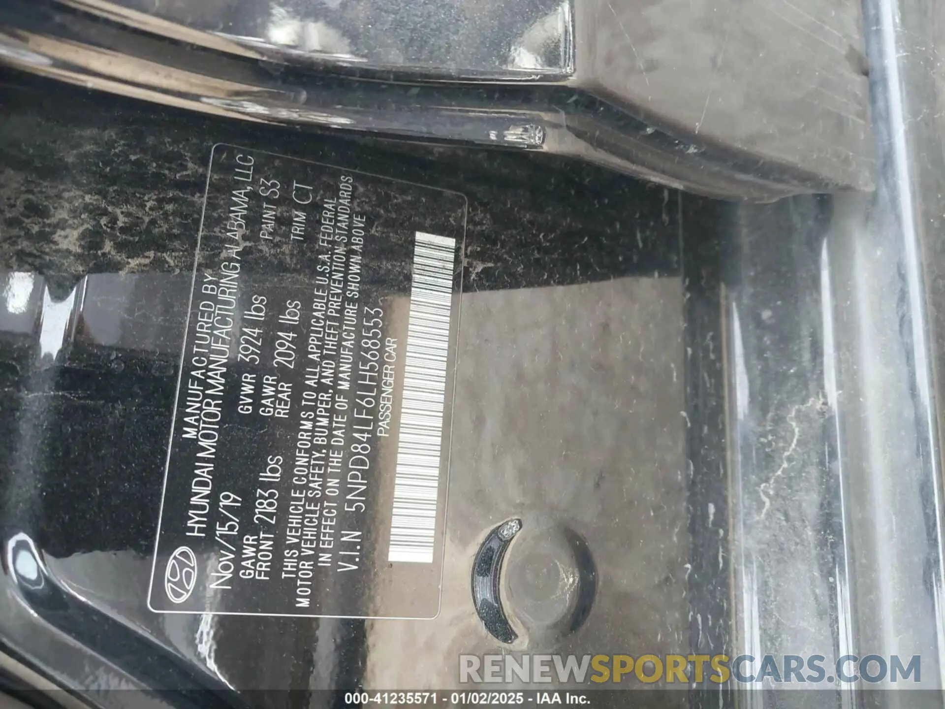 9 Photograph of a damaged car 5NPD84LF6LH568553 HYUNDAI ELANTRA 2020