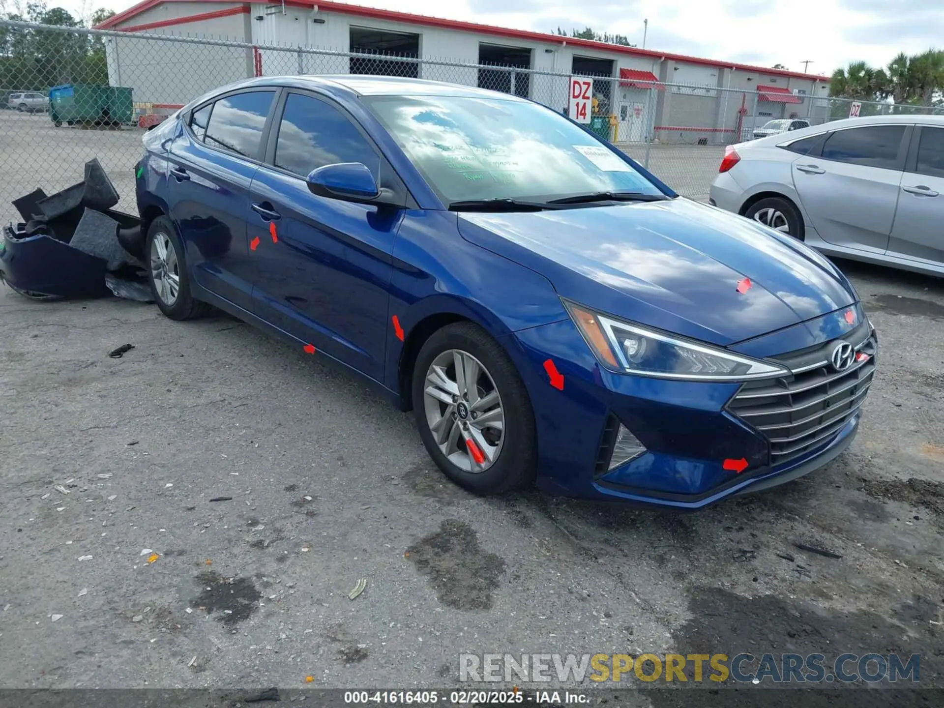 1 Photograph of a damaged car 5NPD84LF6LH580539 HYUNDAI ELANTRA 2020