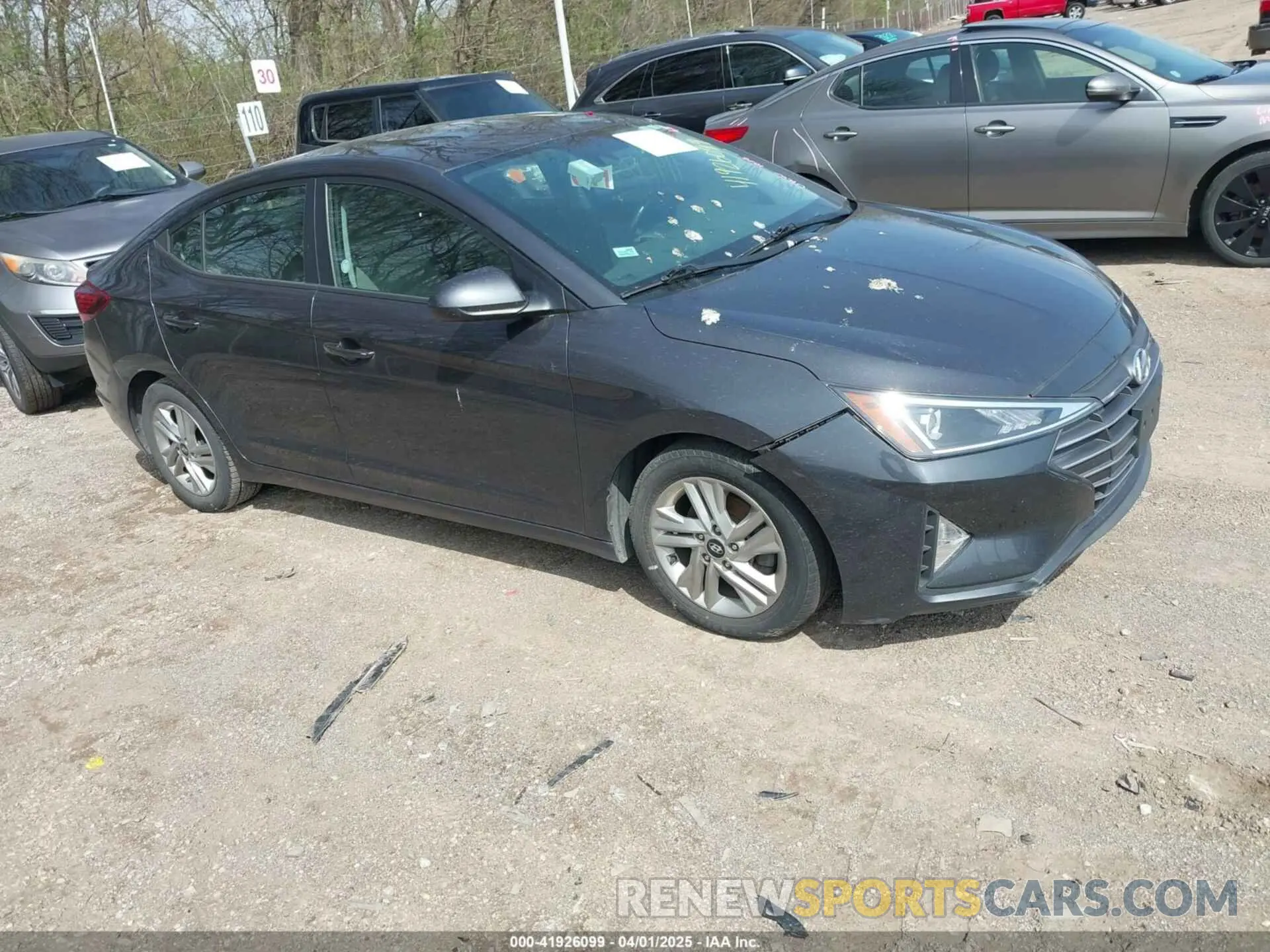 1 Photograph of a damaged car 5NPD84LF6LH616584 HYUNDAI ELANTRA 2020